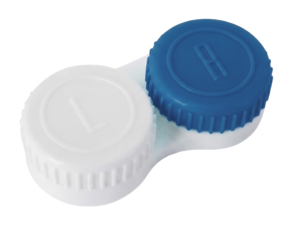 900110004 Platte lenshouder wit-donkerblauw
