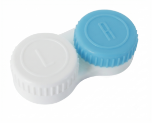 900110001 Platte lenshouder wit-licht blauw