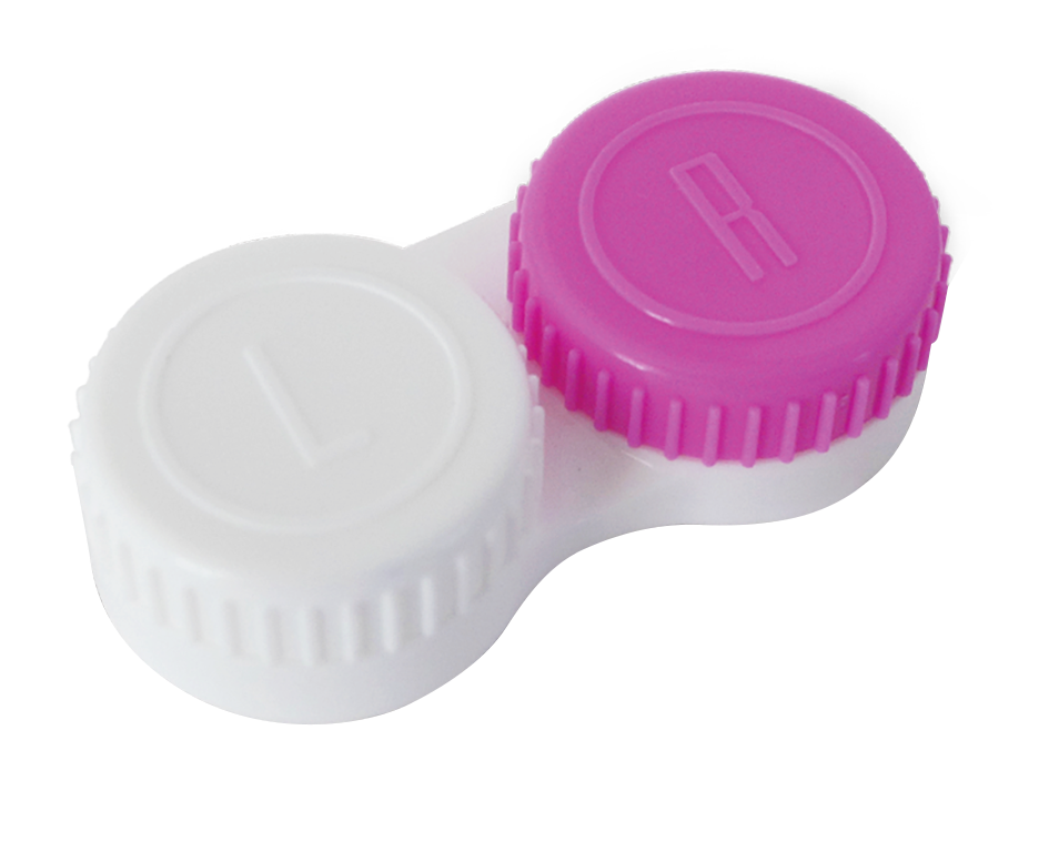 Platte lenshouder – roze, 1 stuk